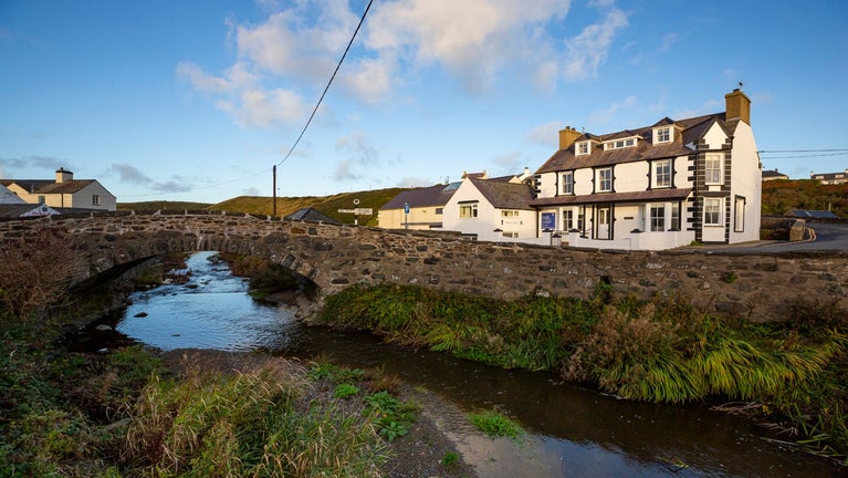 Exterior of the Henfaes apartments, Pwllheli, Gwynedd
